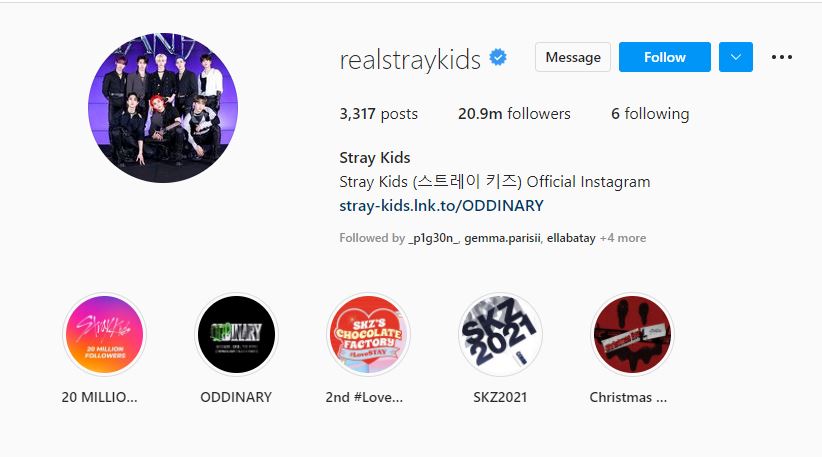 Stray Kids Instagram